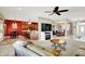 Open floor plan encompassing living, kitchen, and dining areas at 10194 E 900 N, Markleville, IN 46056