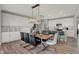 Modern kitchen with white cabinets and breakfast bar at 3018 Vista View Dr, Greenwood, IN 46143