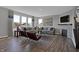 Spacious living room featuring a fireplace and ample natural light at 3050 Vista View Dr, Greenwood, IN 46143