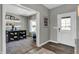 Study with built-in shelving, desk, and window seat at 3050 Vista View Dr, Greenwood, IN 46143