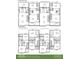 Detailed three-story townhome floor plans with dimensions and room layouts at 373 S Cherry St, Westfield, IN 46074