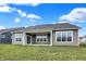 Covered patio with access from the house and a spacious grassy backyard at 7159 Rose Hill Ave, Brownsburg, IN 46112