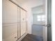Modern bathroom featuring glass enclosed shower and neutral color palette at 9236 Kavanaugh Dr, Indianapolis, IN 46239