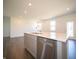 Kitchen with stainless appliances, modern cabinetry, and a large island with seating at 9236 Kavanaugh Dr, Indianapolis, IN 46239