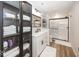 Modern basement bathroom with a walk-in shower, white vanity, and ample storage at 19046 Beverly Shones Ln, Noblesville, IN 46062