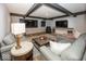Spacious basement recreation area with comfortable seating at 19046 Beverly Shones Ln, Noblesville, IN 46062