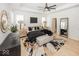 Main bedroom with king bed, stylish rug, and ample natural light at 19046 Beverly Shones Ln, Noblesville, IN 46062