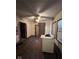Kitchen with white appliances and wood cabinets at 2607 E 12Th St, Indianapolis, IN 46201