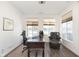 Home office with built-in desk and ample natural light at 2811 Grandview Ln, Greenwood, IN 46143
