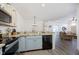 Modern kitchen features stainless steel appliances and granite countertops at 2811 Grandview Ln, Greenwood, IN 46143