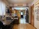 Kitchen with wood cabinets and tile floor at 2920 Newhart St, Indianapolis, IN 46217