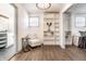 Well-designed bedroom boasting custom closets and an adjoining bathroom at 404 N Gray St, Indianapolis, IN 46201
