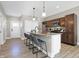 Modern kitchen with stainless steel appliances and an island at 1446 E Naomi St, Indianapolis, IN 46203
