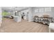 Bright living area with a spacious layout and modern decor adjacent to the kitchen at 1713 Real St, Indianapolis, IN 46240