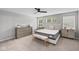 Bedroom featuring carpet, neutral walls, furnishings, and a window at 1713 Real St, Indianapolis, IN 46240