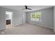 Spacious main bedroom has an ensuite bath and closet at 1717 Real St, Indianapolis, IN 46240