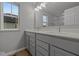Modern bathroom featuring double sink vanity and bright natural light at 1721 Real St, Indianapolis, IN 46240