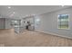 Bright, open-concept kitchen with an island, stainless steel appliances, and modern cabinets at 1721 Real St, Indianapolis, IN 46240