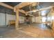 Renovation project: large interior space with exposed beams and hardwood floors at 3324 Prospect St, Indianapolis, IN 46203