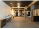 Unfinished interior with exposed beams and hardwood floors at 3324 Prospect St, Indianapolis, IN 46203