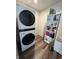 Convenient laundry room with LG washer and dryer, and storage shelves at 3406 Preakness St, Whitestown, IN 46075