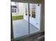 Sliding glass door leads to backyard patio at 3406 Preakness St, Whitestown, IN 46075
