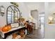 Bright entryway with decorative console table and fall decor at 3460 Limelight Ln, Whitestown, IN 46075