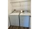Laundry room features a washer, a dryer, and vinyl flooring at 371 Traditions Pass, Greenwood, IN 46143