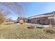 Large backyard with deck, shed and fire pit at 6540 Avalon Blvd, Avon, IN 46123