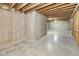 Unfinished basement with high ceilings and ample storage space at 6540 Avalon Blvd, Avon, IN 46123