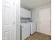 Laundry room with washer, dryer and storage cabinets at 6540 Avalon Blvd, Avon, IN 46123