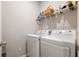 Convenient laundry room with washer and dryer hookups at 829 Stark St, Greenfield, IN 46140