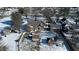 Aerial view of home with inground pool and large backyard at 868 N Raceway Rd, Indianapolis, IN 46234