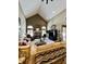 Large living room with vaulted ceiling, fireplace and ample seating at 868 N Raceway Rd, Indianapolis, IN 46234