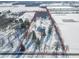 Expansive aerial view of house and property in winter at 881 E 226Th St, Sheridan, IN 46069