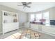 Bright bedroom with built-in window seat and ample closet space at 881 E 226Th St, Sheridan, IN 46069