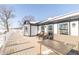 Large deck with seating area overlooking tranquil landscape at 881 E 226Th St, Sheridan, IN 46069