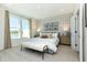 Main bedroom with large windows, and stylish decor at 9711 Palermo Ave, Indianapolis, IN 46239