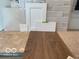 Samples of flooring, cabinets, and brick for home design at 9711 Palermo Ave, Indianapolis, IN 46239