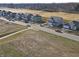 Aerial view of several newly constructed two-story homes in a developing neighborhood with various exterior colors at 3319 Waitt St, Sheridan, IN 46069