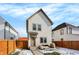 Two-story house with a fenced backyard and patio area at 518 N Beville Ave, Indianapolis, IN 46201