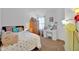 Bedroom with a vanity and polka dot bedding at 5720 Mustang Ter, Plainfield, IN 46168