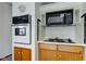 Close-up of stove and oven in a retro kitchen at 701 W 7Th St, Greenfield, IN 46140