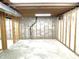 Spacious unfinished basement with exposed ceiling, concrete walls, and wooden framing at 8104 Cheswick Dr, Indianapolis, IN 46219