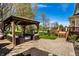 Beautiful backyard featuring a pergola, outdoor seating, and a patio, perfect for entertaining at 12596 Autumn Gate Way, Carmel, IN 46033