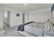 Bedroom with gray carpeting and an ensuite bathroom at 13009 Hartswood Dr, Fishers, IN 46037