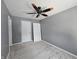 Simple bedroom with ceiling fan and new flooring at 13146 N Paddock Rd, Camby, IN 46113