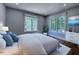 Bright bedroom featuring hardwood floors, neutral paint, ample natural light, and a dresser at 13650 Golden Ridge Ln, Fishers, IN 46055