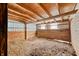 Rustic barn interior with wood beams and natural light, perfect for storage or a workshop at 1600 S Morgantown Rd, Morgantown, IN 46160