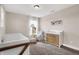 Peaceful Bedroom featuring a crib, armchair, and changing table at 250 Ambassador Dr, Pittsboro, IN 46167